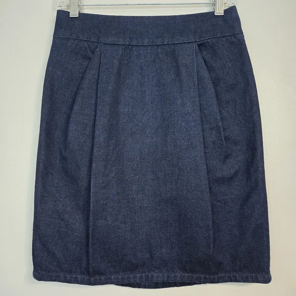 Marc By Marc Jacobs Dark Blue Denim Pencil Skirt, Size 2 ~ EUC - Picture 2 of 8